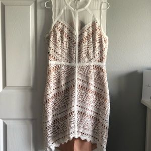 WHITE LACE DRESS (WORN ONCE)